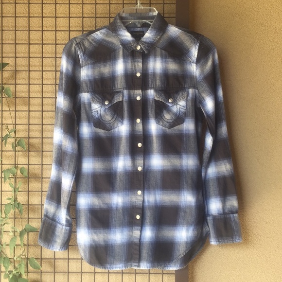 True Religion Tops - 3/$20{True Religion}Sz XS Worn-in LS Flannel